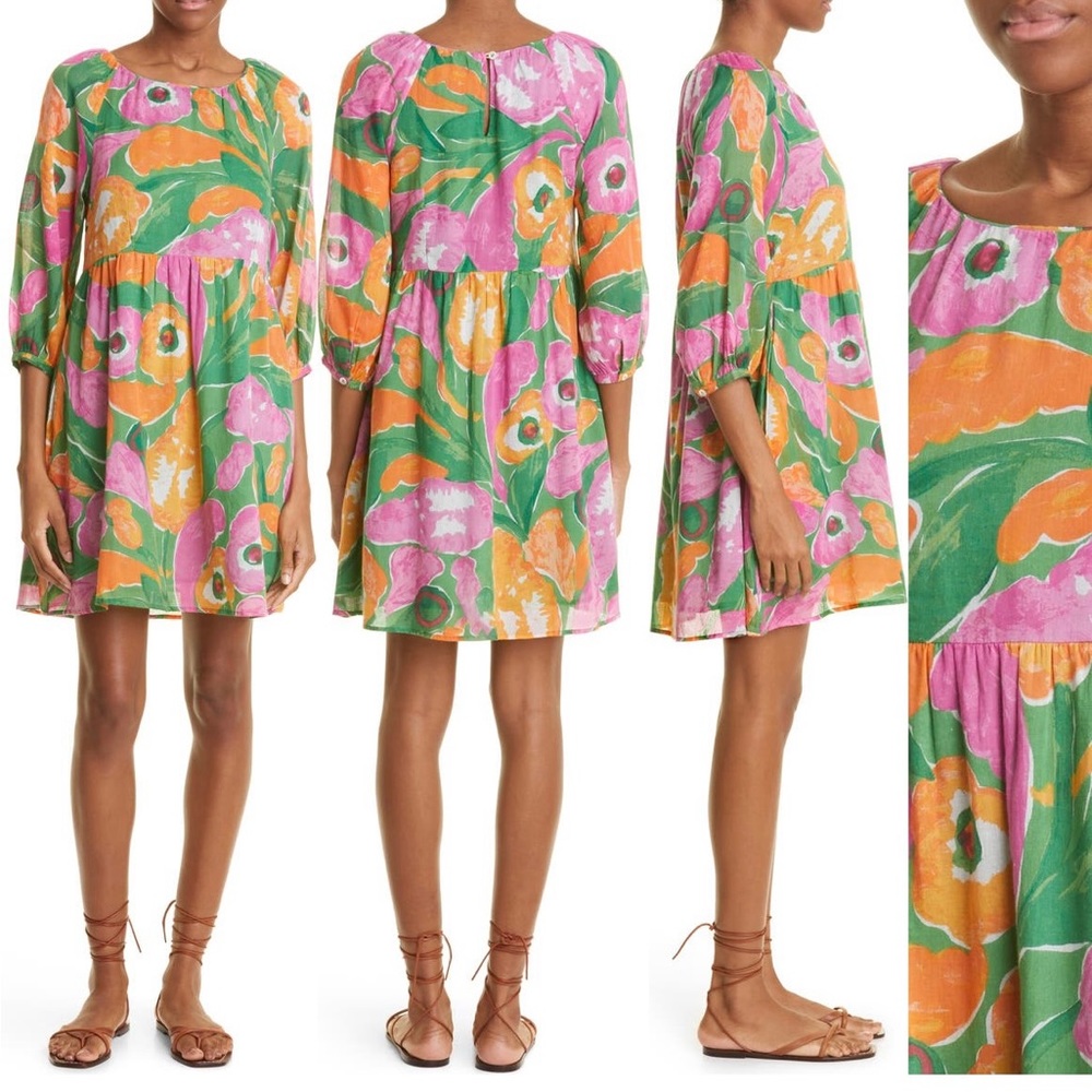 NWT. Banjanan Floral Dress. Size x-small.